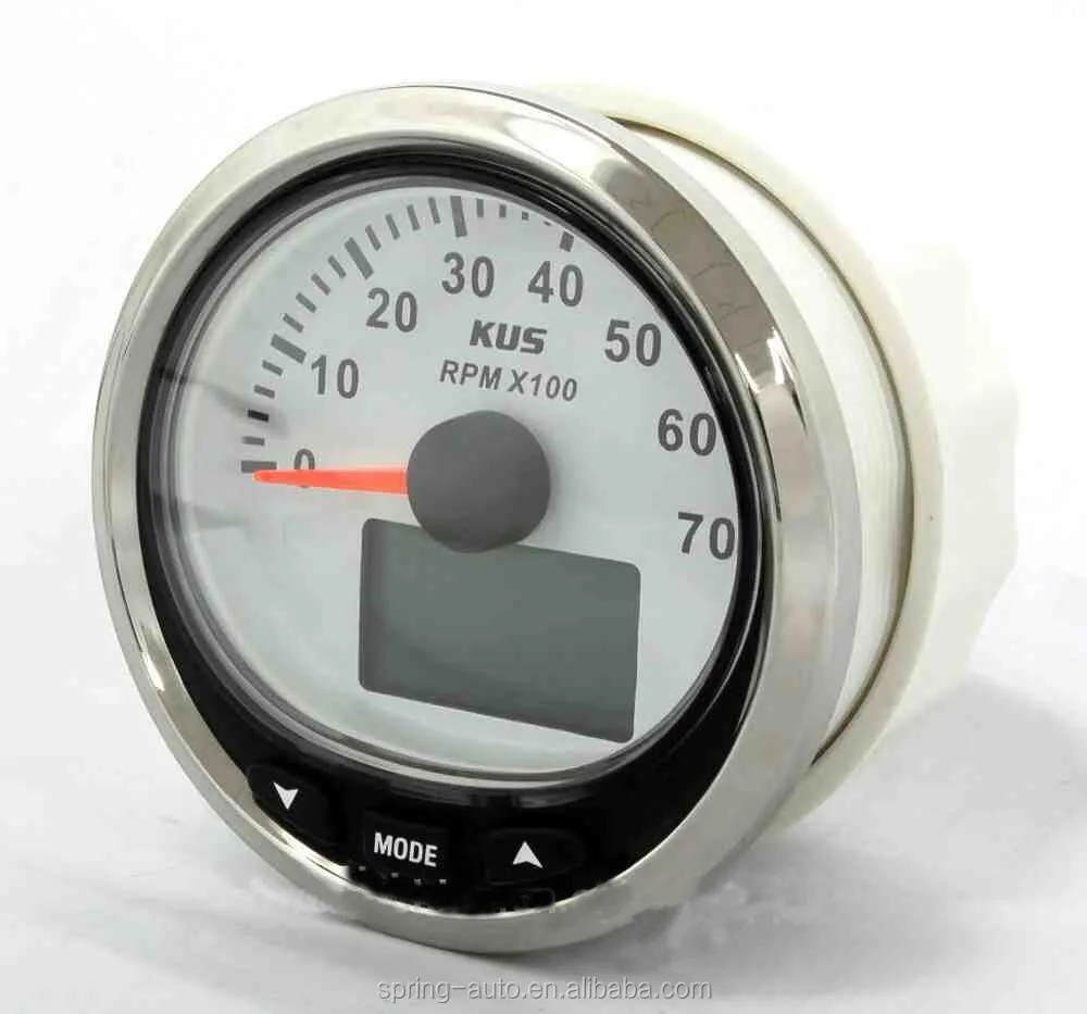 Тахометр 85 мм из нержавеющей стали с многофункциональным дисплеем 0-7000 об/мин для транспортных средств