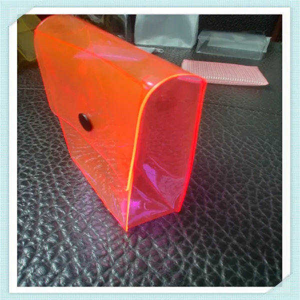 red pvc bag with flap (3)