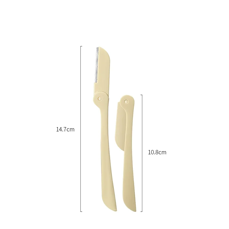 NATINA wholesale hot sale 2PC Safe Eyebrow Razors Blade Makeup Shaver Knife Eyebrow Trimmer