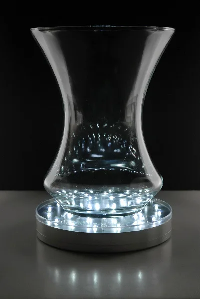 Mirror Center 31pcs Super Bright White LED Round LED Silver Light Base for Vases