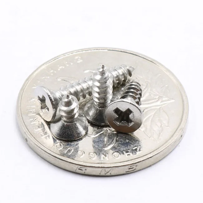 Phillips stainless steel countersunk flat head self tapping Screw drilling screw M3