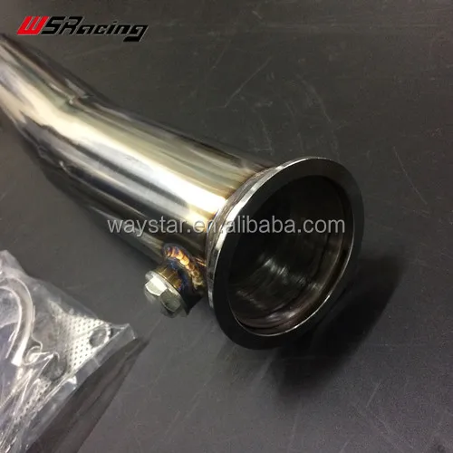 For VW For AUDI A3 8P 2.0 TFSI 3inch downpipe 304 stainless steel exhaust pipe