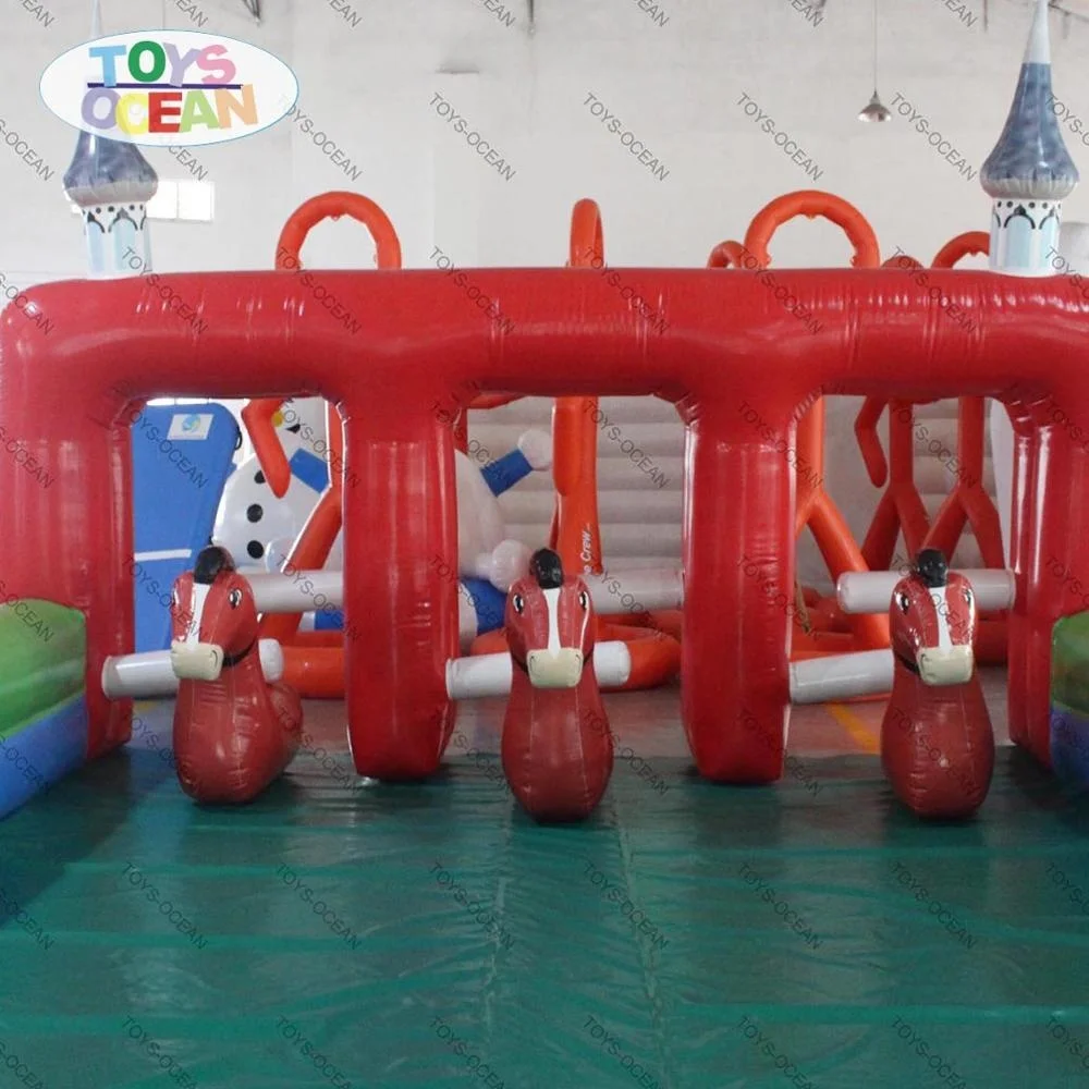 Pony Horse Racing Game Inflatable Race Track for Horse Riding