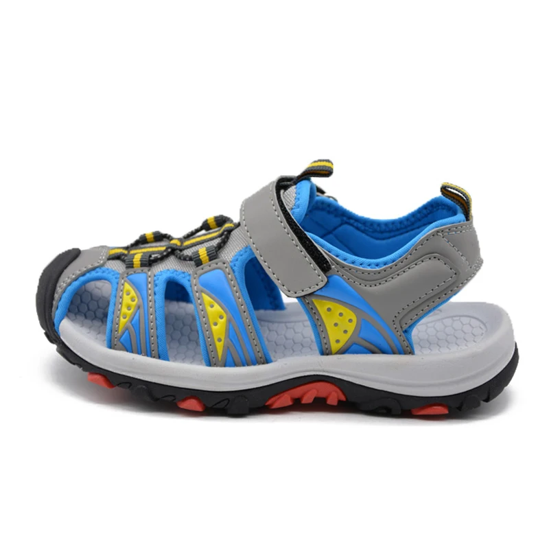 2017 новые удобные модные детские пляжные сандалии с закрытым носком