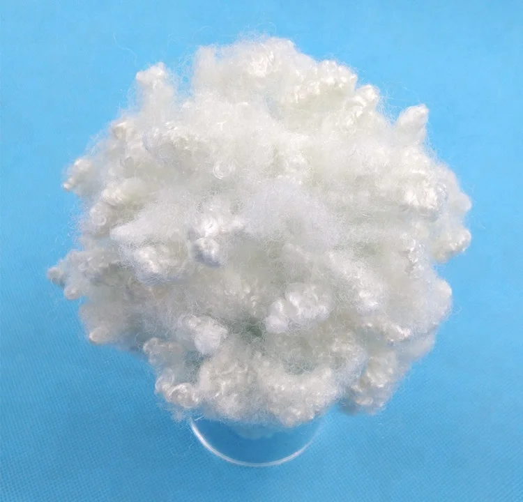 China manufacture 7dx64mm pillow filling polyester fiber - pillow filling materials - siliconised hollow fiber for pillow