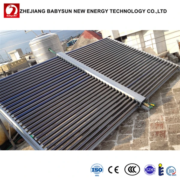 BABYSUN SOLAR 500L non-pressure evacuated tube solar collector for projects
