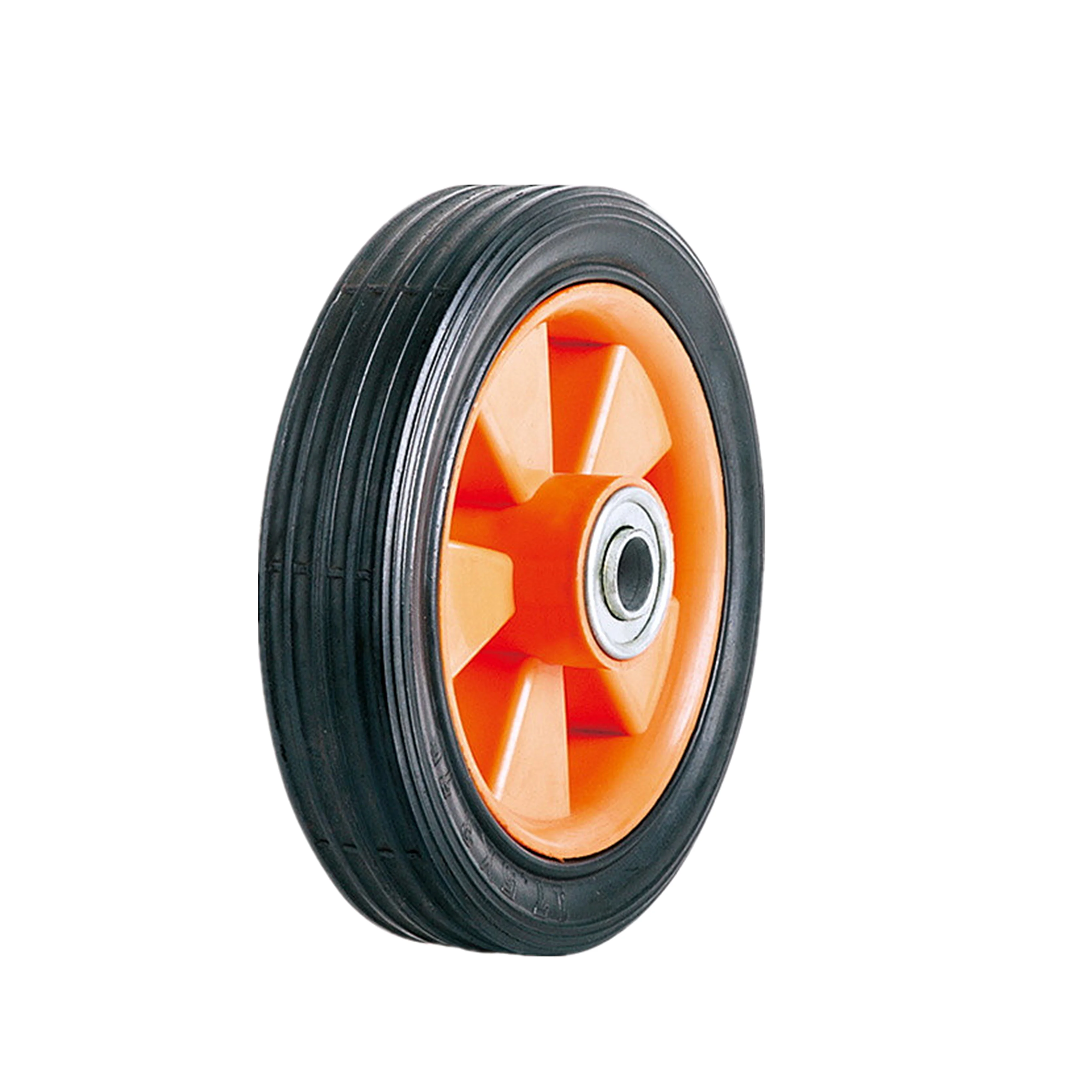 7 inch rubber caster wheel and polyethylene wheels