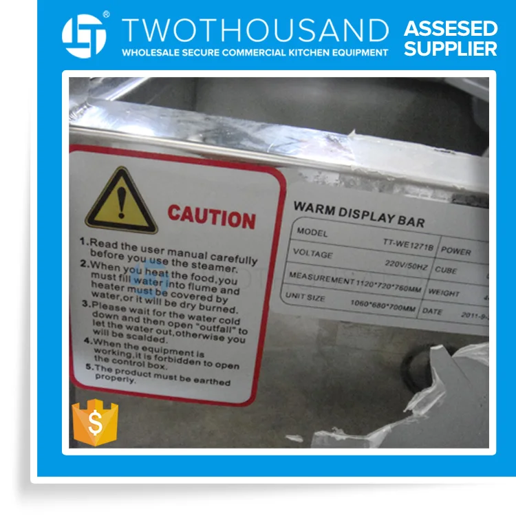 TT-WE1271B Table Top Commercial Electric Party Food Warmer Cabinet