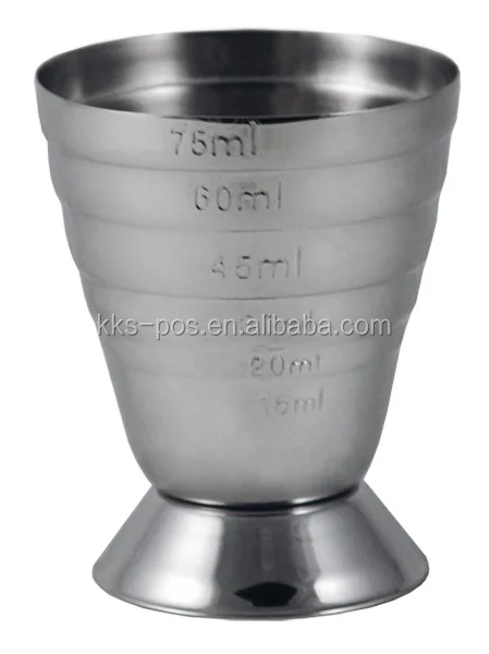 ERISTOFF MARTINI Bombay Sapphire Grey Goose 2cl/4cl Stainless Steel Whisky Measuring Double Jigger