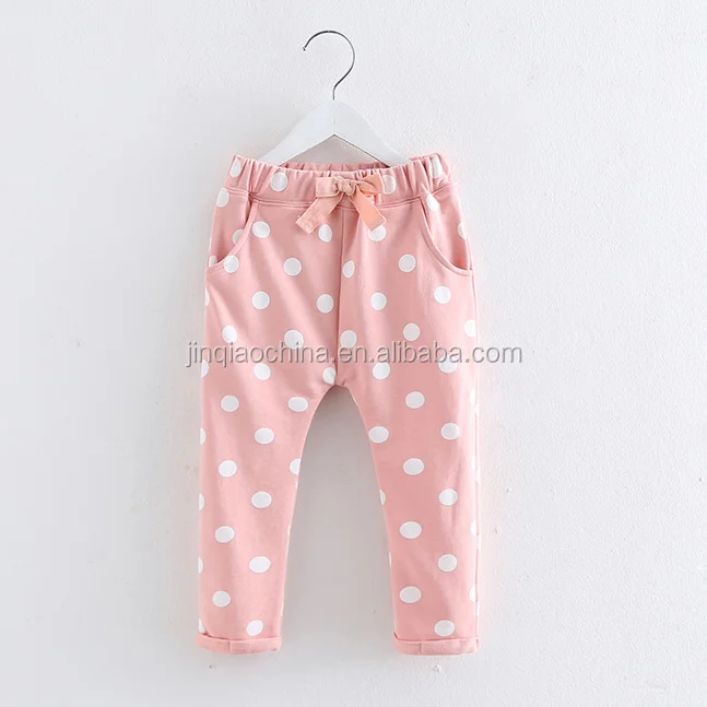 Wholesale Cotton Boutique Pants Christmas Children Wear New Year Baby Girl Trouser Clothes OEM Service Long Leopard Straight