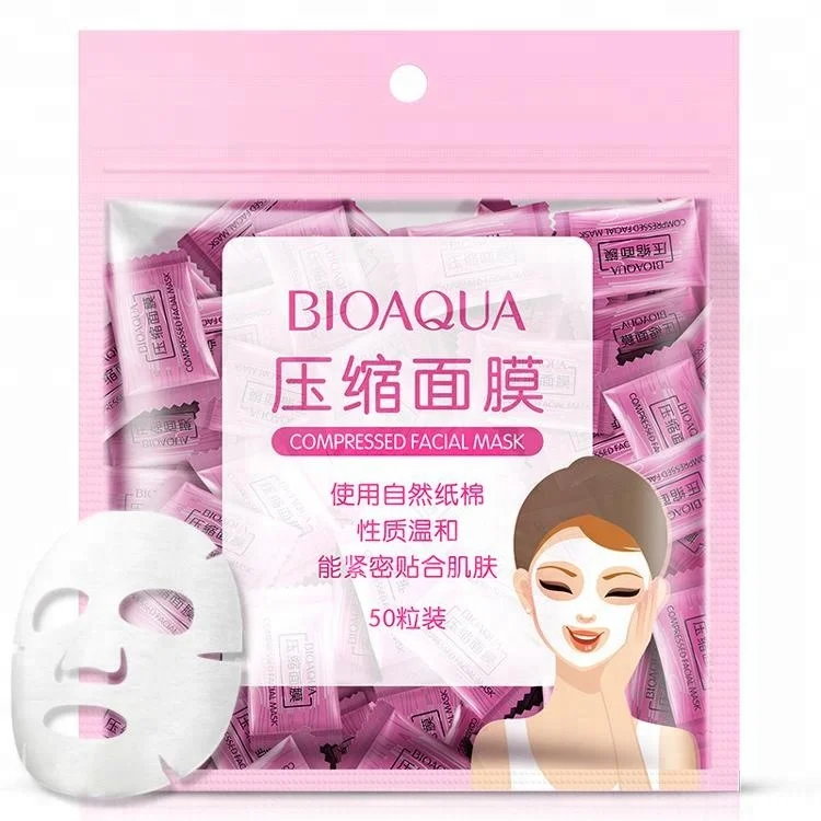 BIOAQUA Pro-thin Skin Care DIY Disposable Nonwoven Fabric Compressed Facial Mask