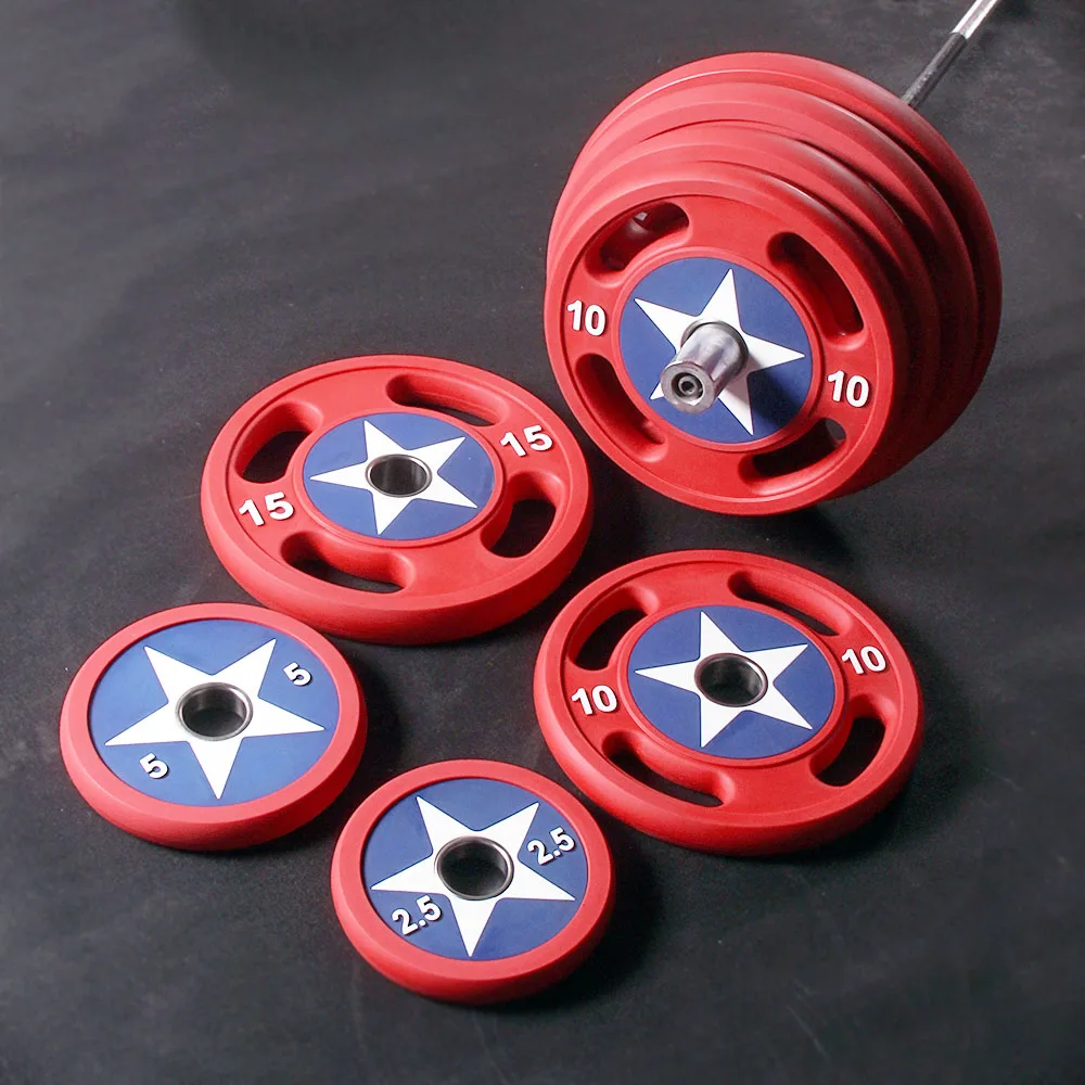 Colored Crossfit Weightlifting cpuCovered Plate