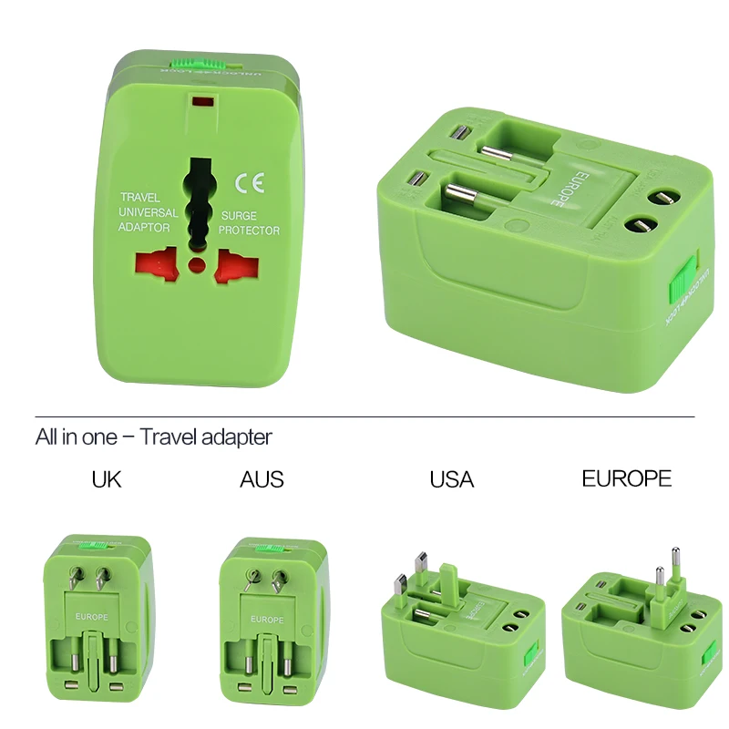 2017 New year gift ideas promotion ce certification swiss world travel adaptor