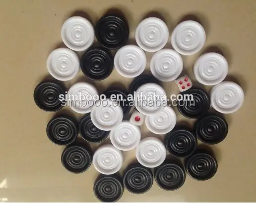 Plastic chess pawn backgammon in chess game round chess pawn pieces