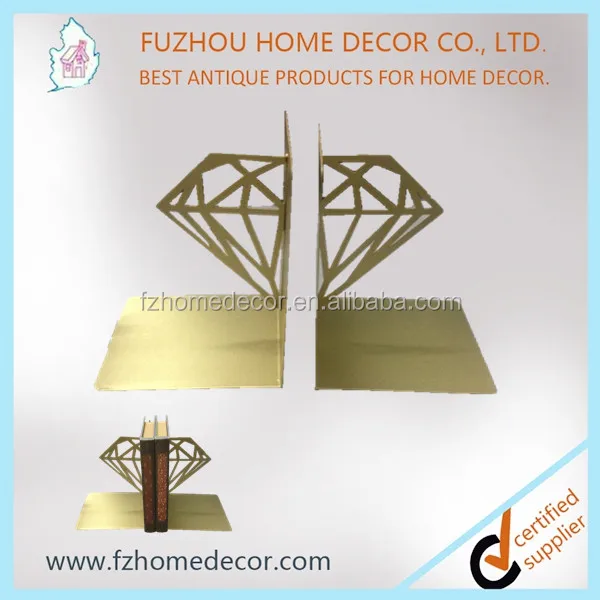 Customized design metal letter bookends made from cast iron material