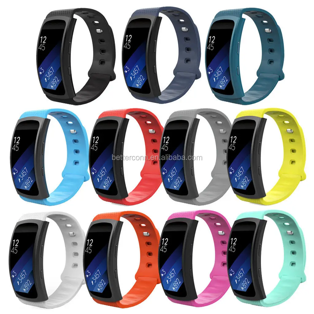 Soft Silicone Replacement Sport Band for Samsung Gear Fit2 SM-R360 / Fit2 Pro Smart Watch