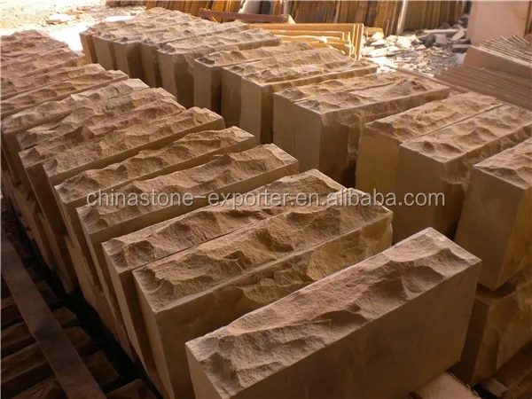 
yellow sandstone blocks 
