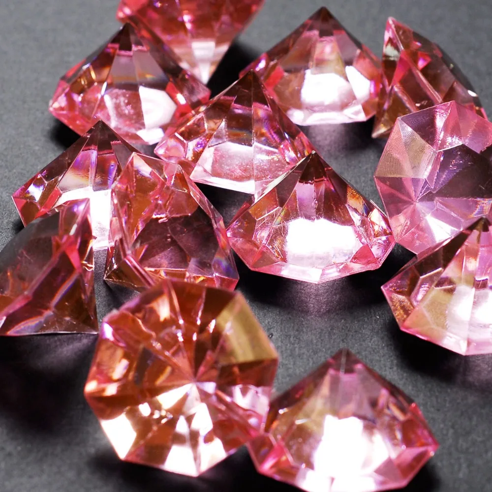 All sizes color Acrylic Crystal Diamond Vase filler Scatters Wedding Party Confetti Table Scatters Decoration