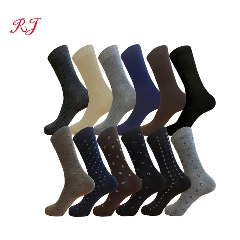 RJ-II-0348 custom logo mens elegant socks mens casual socks