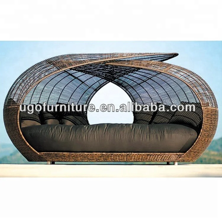 
Hot wholesale garden furniture poland outdoor lounge chair with canopy 