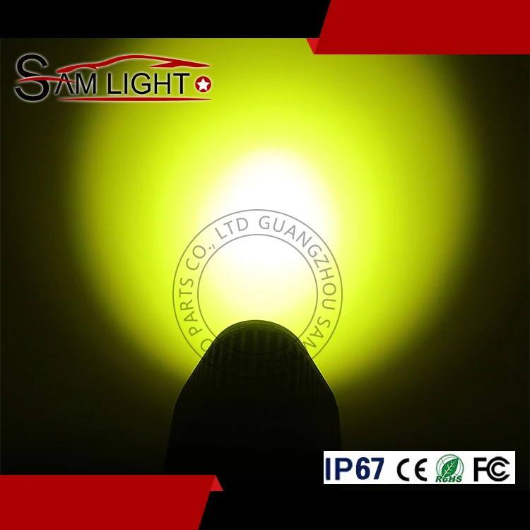 Новый 4-дюймовый желтый треугольная светодиодные прожекторы 12V 24V комбо пятно луча фары дальнего света водонепроницаемый IP68 Led Pod