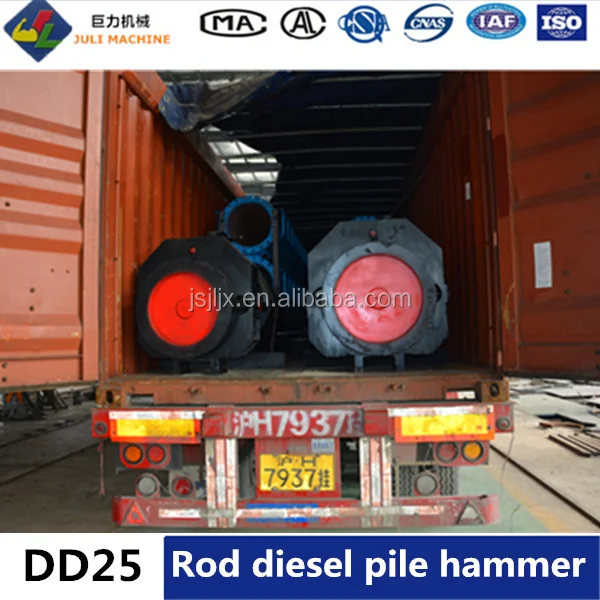 double rod diesel pile driver hammer