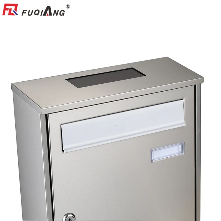 
Solar power waterproof wall mounted mailbox 