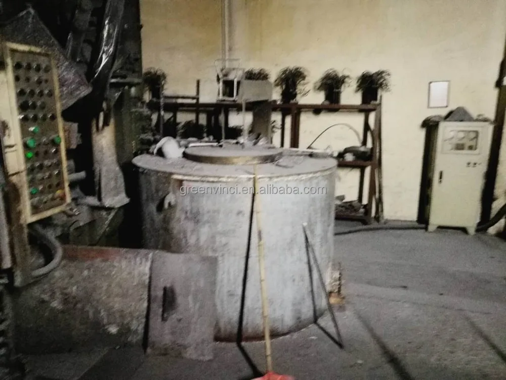60-160 kg per hour melting capacity crucible aluminum electric resistance melting furnace