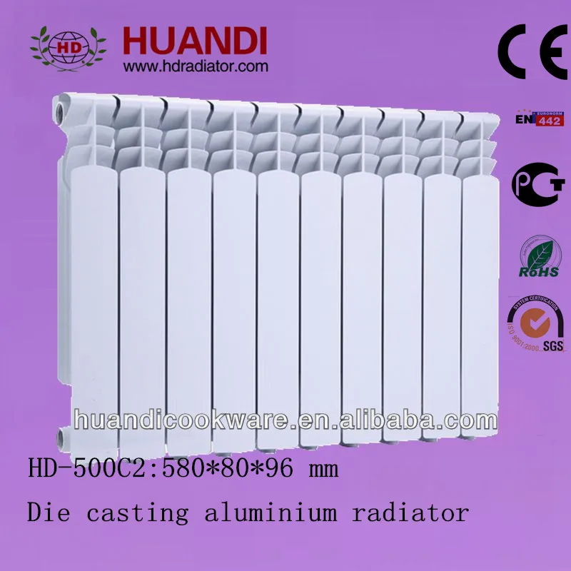 конкурентоспособная цена умереть castig алюминиевый радиатор модели hd- 500c2 для отопления домов( huandi)