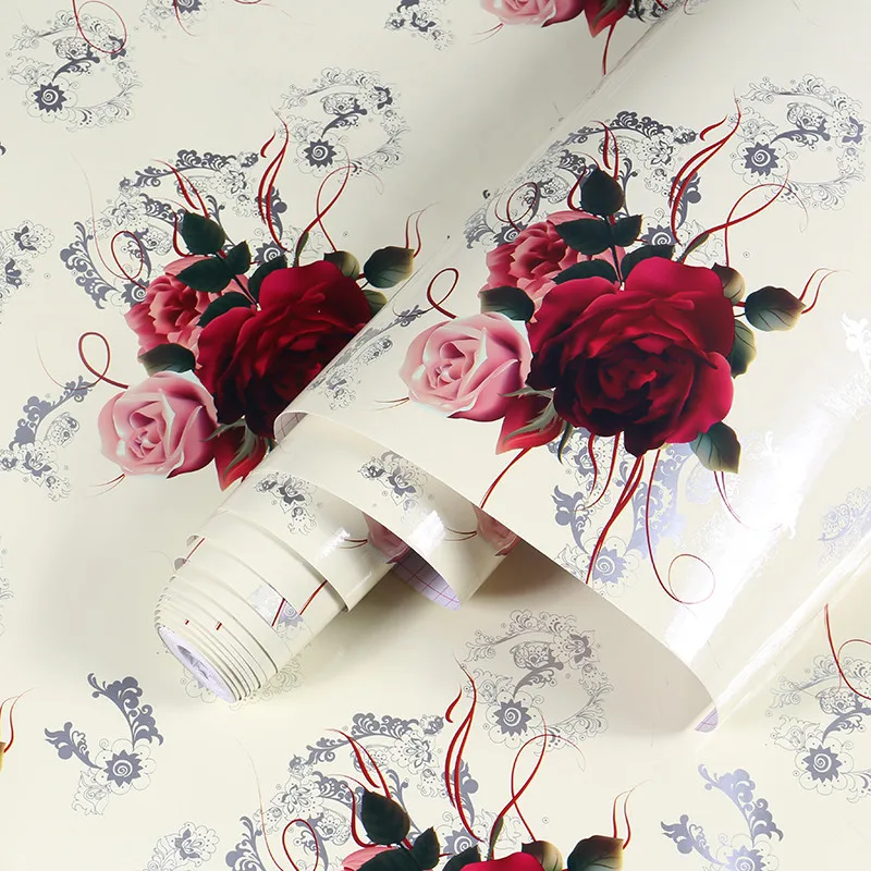 PVC modern brick wallpaper for living room bedroom retro stone adhesive wall paper