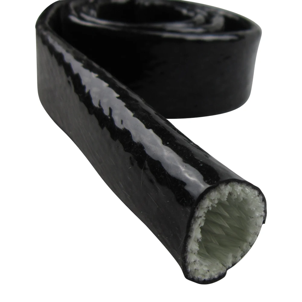 High temperature Silicone Coated Fireproof Sleeve protective sleeve for hoses and pipes