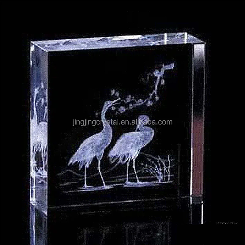 Famous square 3d glass cube laser engraver & 3d laser crystal glass cube