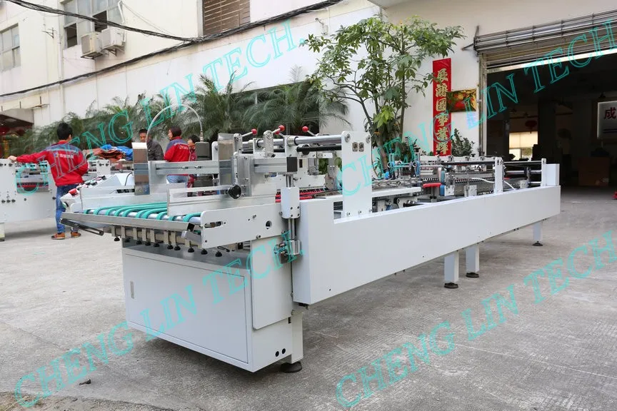 
automatic folding PLASTIC carton box gluing machine -plastic material only 