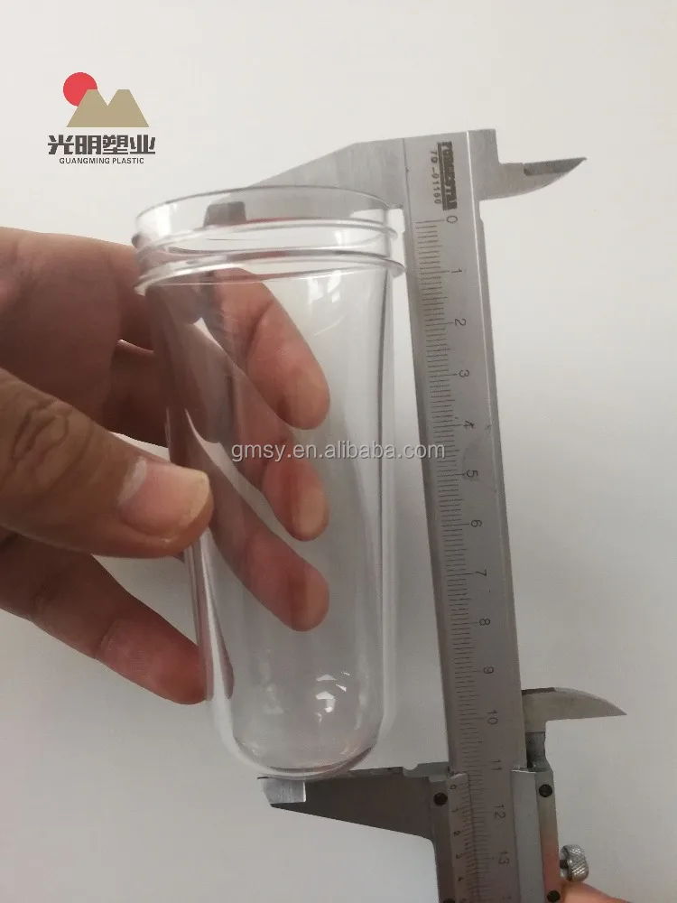 100% Virgin PET 52mm clear preform for tablet plastic bottle