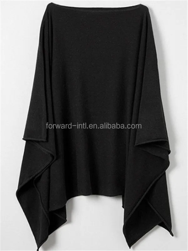 2016-2017 Fashion design wholesale knitted women pure wool cashmere poncho