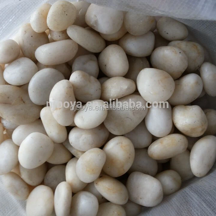 
White pebble stone for garden 