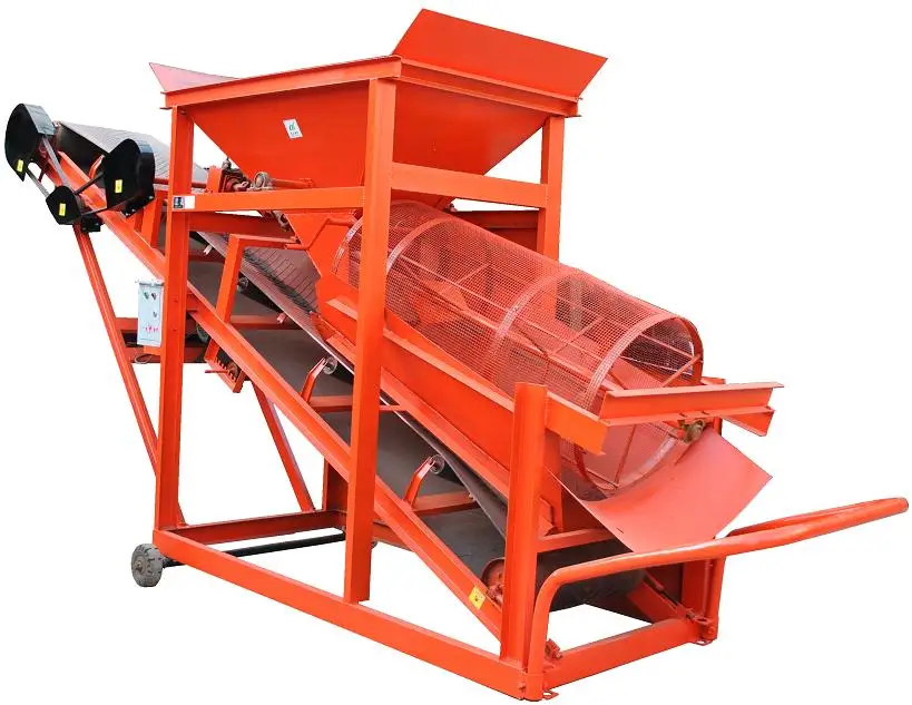 Competitive price Rotary drum trommel sieve for concrete mixing plant