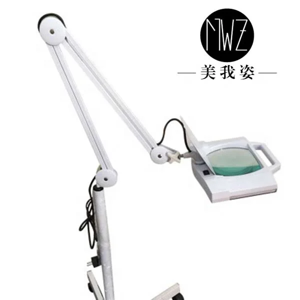 led magnifier desktop led magnifying lamp circular light, magnifying glass lamp led light with clamp for salon eyelash extension