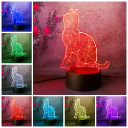 Friendly Animal Orangutan Gorilla Chimpanzee 3D USB LED Lamp dimming 7 Colors Changing Mood Illusion Table Night Light Decor