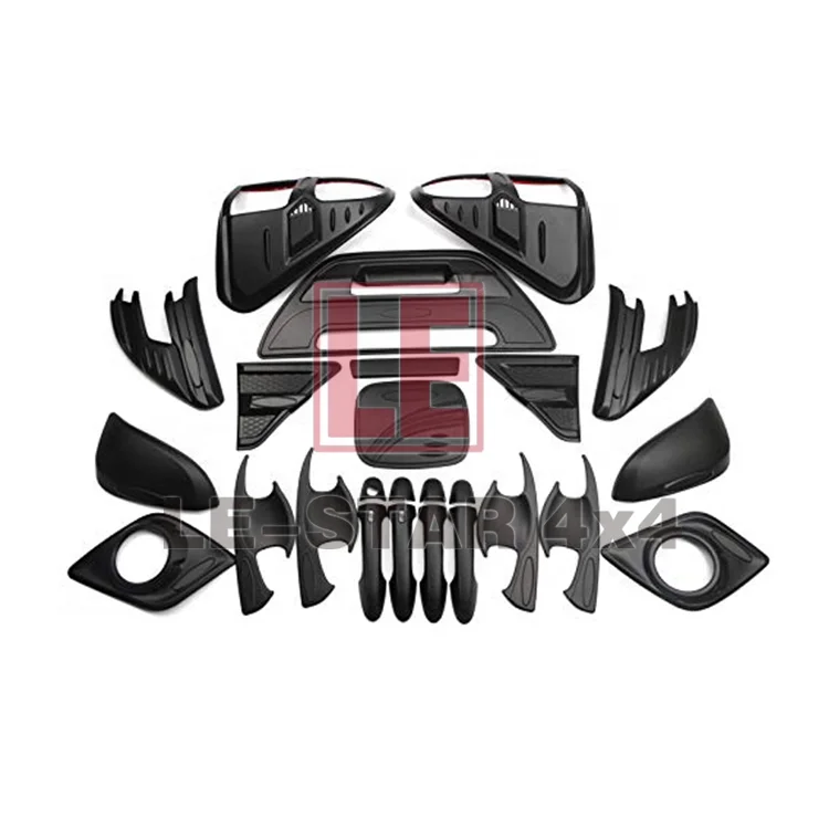 Hilux Revo/Hilux 2016-2019 (Black) ABS Automobile Exterior Accessories Decoration Oil and Gas Rear View Mirror Handle Bowl R