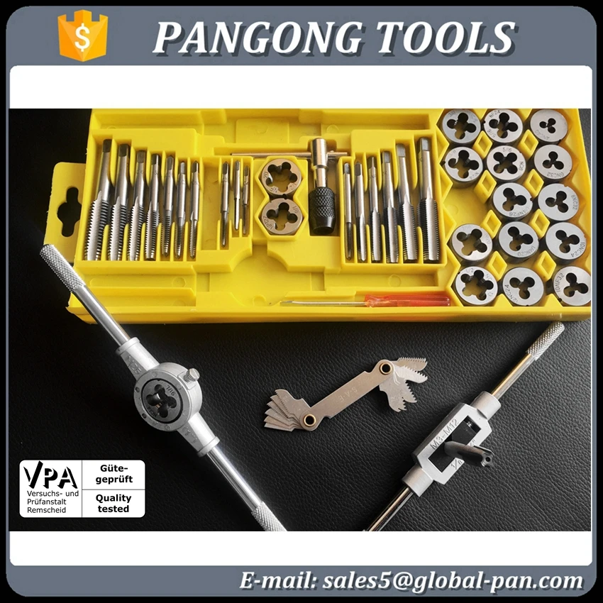 40 Piece Tap & Die Set Pittsburgh Metric Sizes New Sealed in Plastic Case