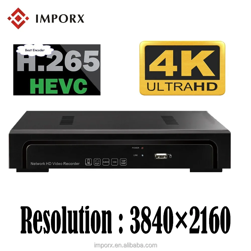 8ch 4K H.265 NVR1U 1HDD