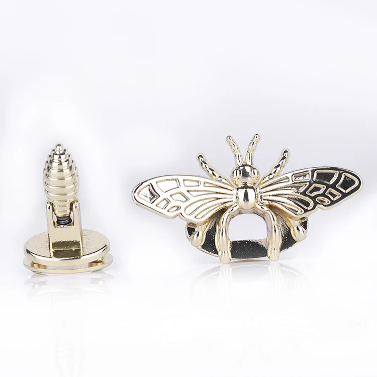 Excellent Quality Ladies Bag Fitting Bag Hardware Lock Animal Insect Design Metal Bag Buckle