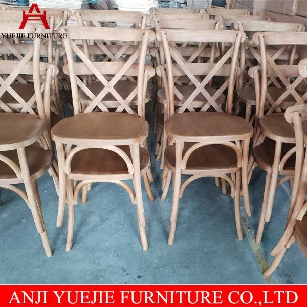 
Stackable Beech Wood X Back Chair 