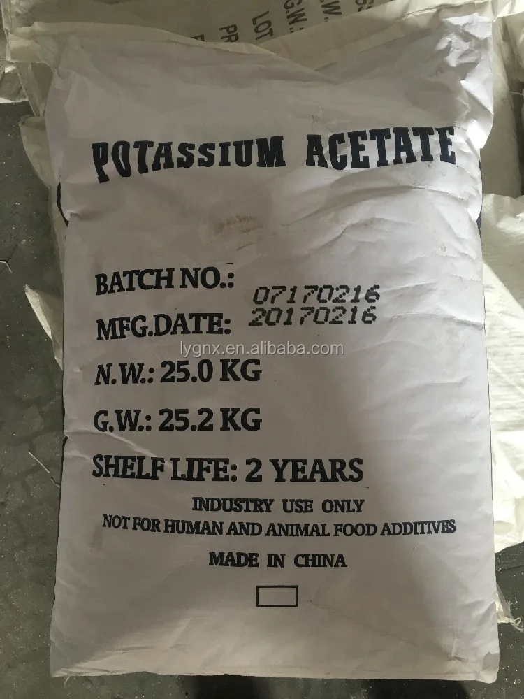 potassium powder potassium acetate in food grade