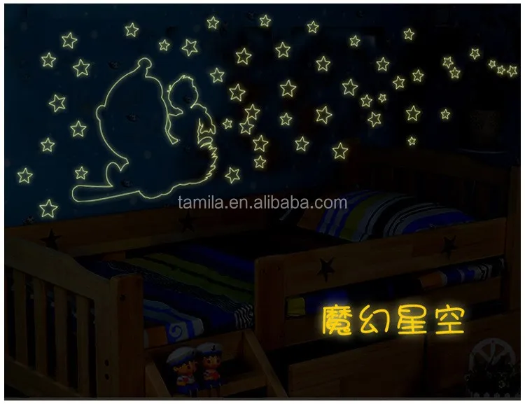 Kids Cartoon Doraemon A dream sticker Glow in dark,