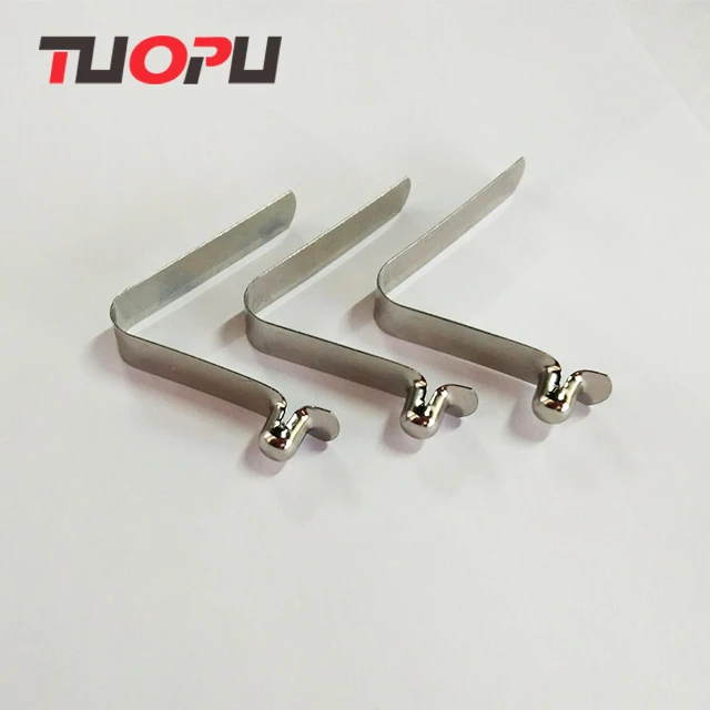 High Quality 65Mn tube spring clips push button clip