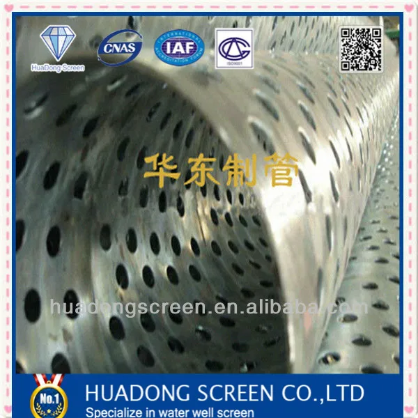 
Factory Direct Stainless Steel Welded Perforated Slotted casing Pipe 