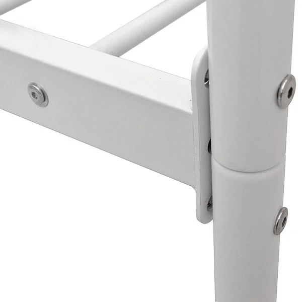 hot sell white black double queen crystal finials metal bed frame
