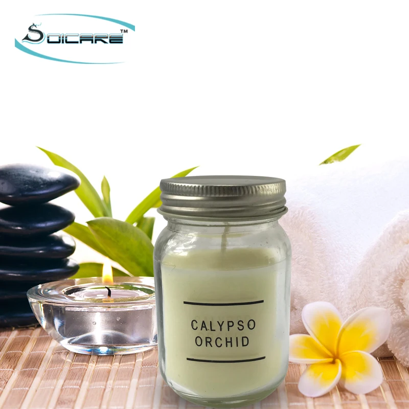 
Factory price private label glass scent candle aroma 